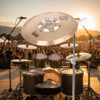 Sizzle Sound Drum Cymbal Jingle Loop Easy Installation Cymbal Jingle Effect Loop No Attachments Required for Drummers, Percussionists
