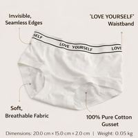 Underwear Women Multipack No Show Knickers with Gusset for Breathability, Moisture Wicking Gym Wear, Stretchy Fit Design