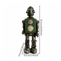 Retro Robot Figurine Collectible Industrial Robot Decoration Gift Home Decor for Coffee Shop