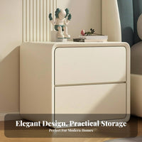 Drawer Nightstand Minimalist design 2-Drawer Nightstand Multi-Purpose for Adults