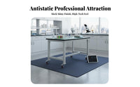 Locking Wheels Anti-Static Workbench Heavy Duty Mobile Work Table Strong Load-Bearing Capacity Rolling Workspace Trolley Long-Lasting Steel Frame for Factory Workers, Technicians, Mechanics, Workspace Oratory, Cleanroom, Warehouse, Repair Shop