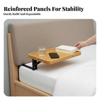 foldable Bedside Tray Space-Saving Storage Rack no-tools-required installation for Small areas