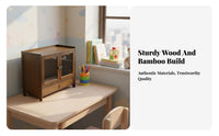 Desktop desktop shelf with Cabinet Space-Saving Desk Top Shelving Unit for Hobbyists