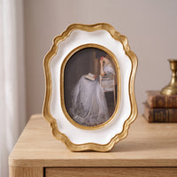 Oval Picture Frame Ornate Oval Photo Frame Carved for Desk