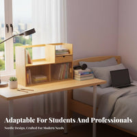 Wooden Stationery Rack with Drawers Space-Saving for Professionals