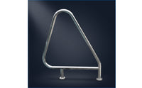 Stainless Steel Pool Ladder Handrail Surface Mounting Pool Handrail Strong Hardware Polished for Contractors, Swimming Pools, Poolside