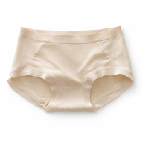 Women's Seamless Knickers with Gusset Lining, Moisture Wicking Breathable Lightweight No Show Gym Underwear, Plus Size