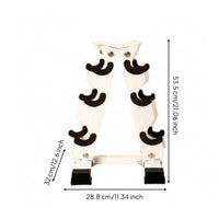A-Shaped Dumbbell Rack Curved Cradles Dumbbell Rack Non-Slip for Home Gym