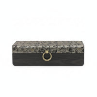 Wooden Storage Box with Hinged Lid Compact for Wardrobe