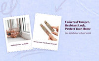 Fenestration Lock, Aluminum Alloy Security Lock, Universal Casement Fenestration Latch for Home, Office, Sliding Doors