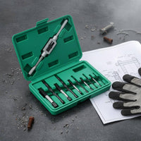 11 Pieces Stripped Screw Extractor Tool Set Wear Resistant Wrench Boring Tool Extractor Set Stripped Screw Remover Kit for DIY Enthusiasts