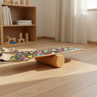 Wooden Balance Board Versatile Workout Tool Fitness Equipment 7-Ply Maple Deck
