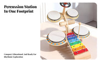 Multi-Functional Wooden Xylophone Toy