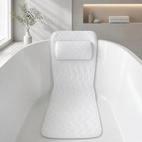 3D Mesh Full Body Bath Pillow Non-Slip Bath Cushion with Suction Cups for Adults, Bathtub, Home Spa