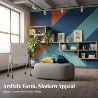 organic shape Sectional Sofa Set Creative Shape Armless Lounge Set configurable Design Minimalist for Visitors, Business Owners