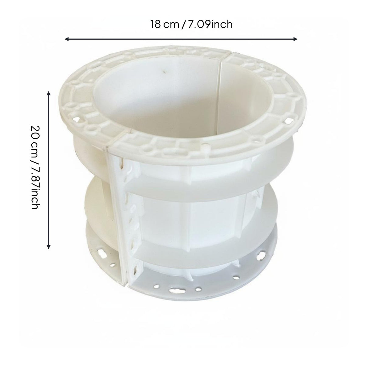 Photovoltaic Pier Mold Reusable Cylindrical Concrete Form Stackable Design