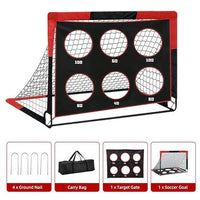 Portable 1.2m Children's Soccer Goal with Net, Foldable, for Outdoor Sports