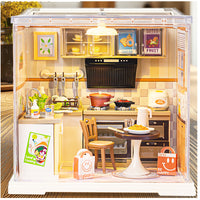 Fun DIY 3D Puzzle with Simulated Lighting for Bedroom and Study Model World Children's Toy