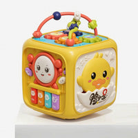 Musical Baby Activity Cube with Handle Developmental Activity Cube with Interactive Features Fine Motor Cognitive for Babies, Toddlers, Infants, Playroom