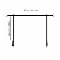 Birthday Party Arch Frame Easy to Decorate Table Rod Stand with Clamps
