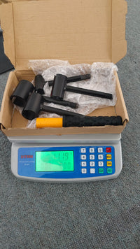 Multi-Head Door Hinge Adjustment Tool with Standard Gauge, Heavy Duty