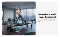 Multi-Functional Pilates Reformer Bed Multifunctional Pilates Reformer Machine Commercial Grade Core Training Machine Full Body Workout for Beginners, Fitness Enthusiasts, Personal Instructor S, Mind-Body Studio, Rehabilitation Center
