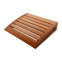 Sauna Backrest with Non-Slip Pads Water-Resistant Wooden Backrest Comfortable