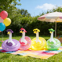 Pink Bikini Goose Outfit Cute Summer Goose Statue Clothes Fun Gift for Patio