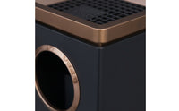Commercial Upright Trash Can with Grid Long-Lasting Trash Can with Inner Liner Sturdy Floor-Standing Waste Bin Sleek for Hotels, Lobbies, Hallways