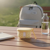 Portable Fruit Cup with Fork Built-in Strainer for Work, School, Office Workers