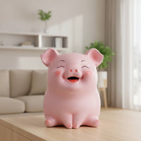 Piggy Bank Pig-Shaped Change Bank Cartoon Saving Saving Box for Desk