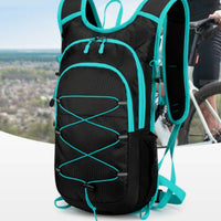 Multi-Pocket Design Cycling Backpack Multiple Pockets Hiking Daypack Reflective Strips Lightweight Sports Rucksack Leak-Proof for Hikers, Travel
