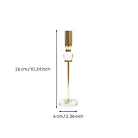 Crystal Ball Candlestick Romantic Atmosphere Tall Single Stem Candle Stand
