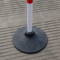 Red and White PVC Slalom Poles, Agility Training Poles for Football, Speed Training Equipment, Footwork Practice
