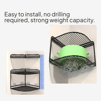 Corner Kitchen Shelf No-Drill Wall Mounted Rack