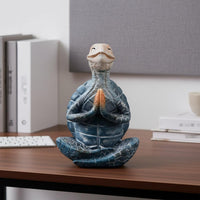 Turtle Meditation Statue Peaceful Design Relaxing Touch for Desktop