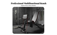 Heavy Duty Steel Frame Foldable Workout Bench High-Density Foam Padding Adjustable Weight Bench for Home Gym Users, Fitness Enthusiasts, Weightlifters, Weightlifting, Garage