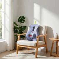 Ergonomic Support Pillow Contoured Back Cushion Pressure-Relieving Pillow Supportive for Office Workers