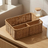 Rectangular Storage Basket Long-Lasting Household Organizer Handmade