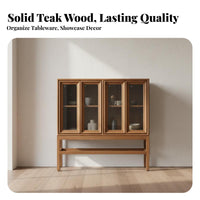 Multi-Functional Retro Design Sideboard Long-Lasting Construction Living Room Storage Cabinet Dust-Proof Doors Sideboard Buffet Cabinet Easy to Clean Surface for Interior Decorators, Homeowners, Collectors, Entryway, Hallway, Home Office, Kitchen