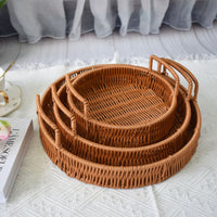 Handmade Rattan-Style Basket for Fruits and Snacks