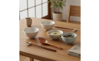Soup Spoon Deep Bowl Wooden Spoon Long Handle Utensil for Kitchen, Dorm Rooms