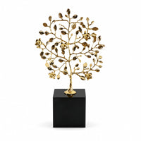Metal Arboreal Sculpture Sculptural Metal Sculpture Delicate Decorative Statue for Homeowners, Living Room, Office