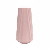 Imitation Ceramic Vase Minimalist Design Nordic Style Flower Holder Lightweight Modern Tabletop Vase for Living Room, Dining Table, Wedding