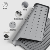 Amazon Kitchen Counter Silicone Drying Mat for Dishes and Utensils with Heat Insulation and Drainage