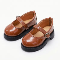 Doll Mary Janes with Buckle Glossy Footwear Easy to Wear