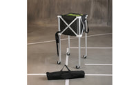 Tennis Ball Cart Foldable Tennis Ball Basket with Wheels Portable Carrier for Coaches, Coaching Training, Practice Practice Exercises