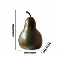 Artificial Pear Statue New Chinese Decorative Pear Ornament Lifelike Details Tabletop Sculpture for Entryway, Showroom