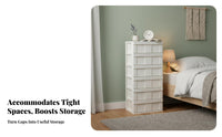 Gap Storage Cabinet Space-Saving Drawer Unit Slim design With casters for Apartment Dwellers, Students, Bedroom