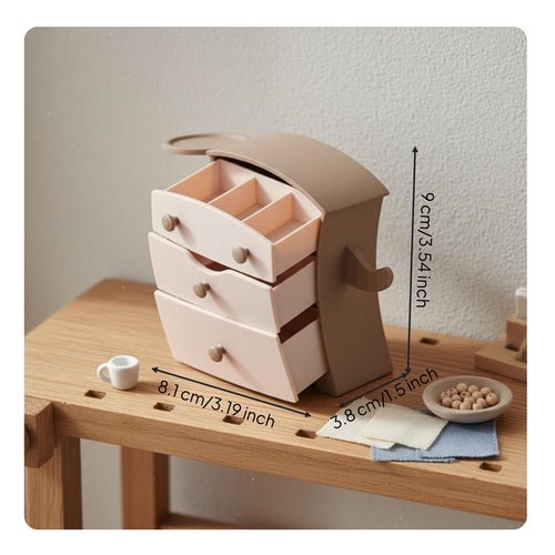 Miniature Cabinet Photography Prop 1/12 Scale Furniture Model for Collectors
